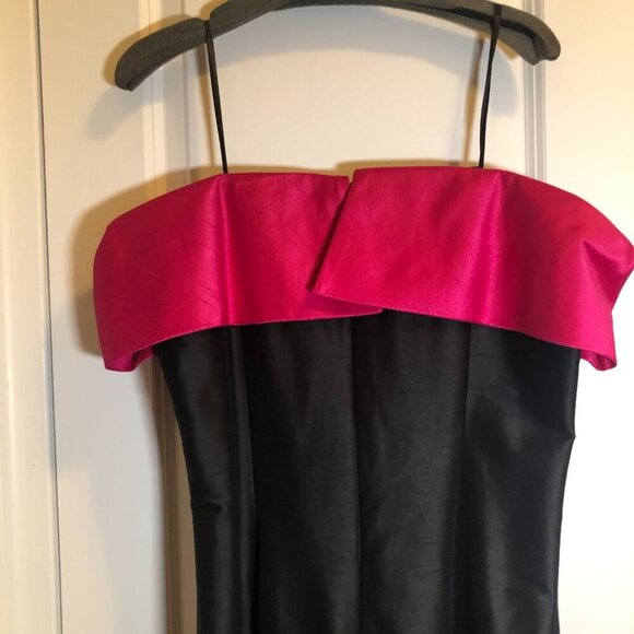 Ideas by Barbara Gown Style #: 5873 Black/Pink Size M NWT - Picture 12 of 16